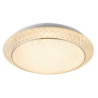 Image of Ronja Decorative Flush Ceiling Light White LED Dimmable 2700 6500K Remote Control