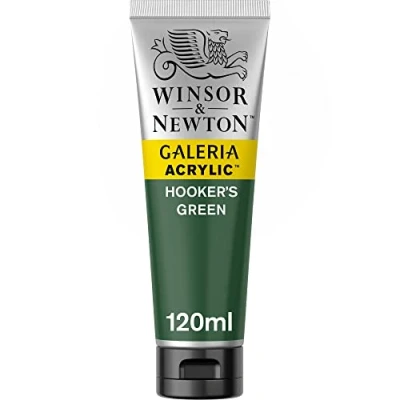 Image of Winsor &amp; Newton 120ml Galeria Acrylic Paint Hooker&#039;s Green