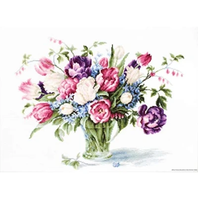 Image of Luca S Cross Stitch kit, Cotton, White