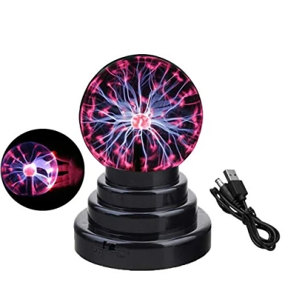 Image of Plasma Ball Light, USB Night Touch Sensitive Lamp Creative Magic Decoration for Desk,USB/Battery Operated