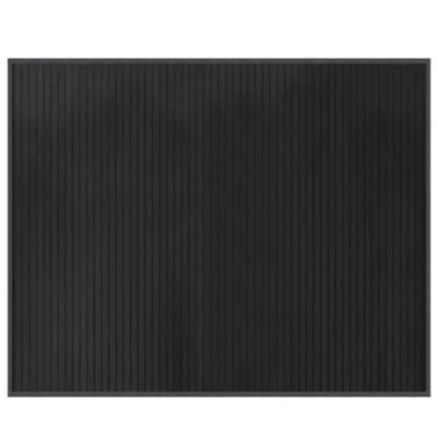 Image of vidaXL Rectangular Grey Bamboo Area Rug 80x100 cm Durable, Water Resistant, Anti slip, Easy Clean for Living Room, Bedroom, Lounge
