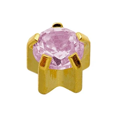 Image of Caflon Blu 24 Carat Gold Plated Clawset June Birthstone Studs