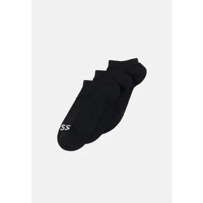 Image of BOSS LOGO 3 PACK Socks, Women&#039;s, Size: 4.5, Black