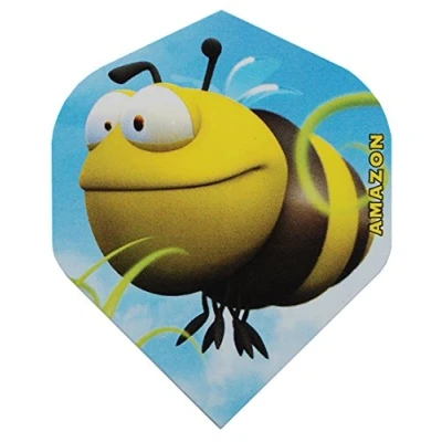 Image of Amazon Cartoon Bumble Bee Standard Shape Dart Flights (5 Sets)