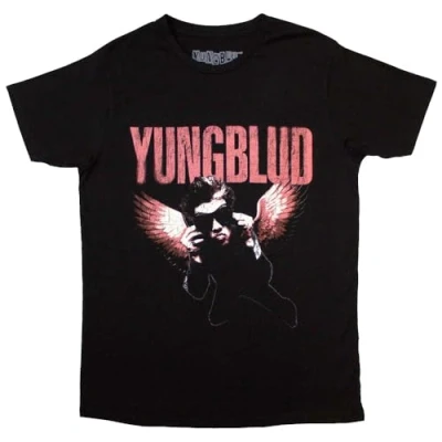 Image of Rock Off officially licensed products Yungblud Wings Logo T Shirt L Black