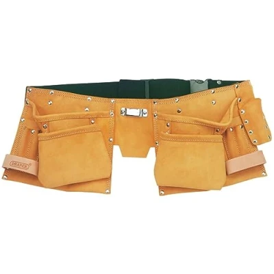 Image of Draper Double Leather Tool Belt