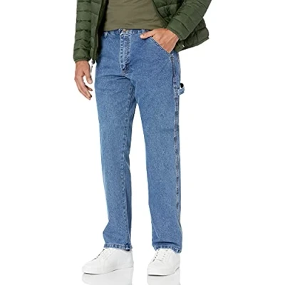 Image of Wrangler Authentics Men&#039;s Classic Carpenter Jean, Rock Gray, 35W x 32L