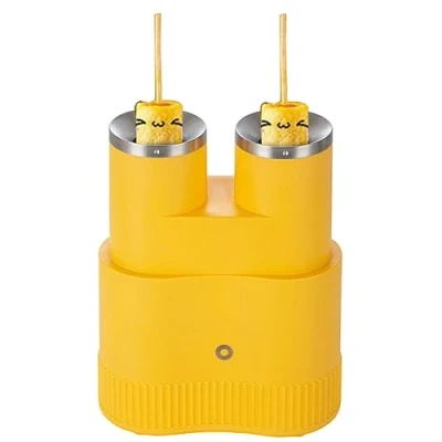 Image of NURCIX Double tube Automatic Egg Roll Maker Omelette Machine Boiler Sausage Hot Dog Cooker Non Stick cooking Tool 7min fast yellow