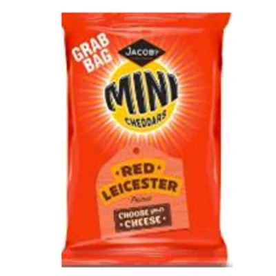 Image of Mini Cheddars Red Leicester Grab Bags Full Case 30x50g