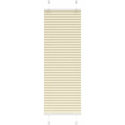 Image of vidaXL Pleated Blind Cream 45x150 cm Fabric Width 44.4 Polyester