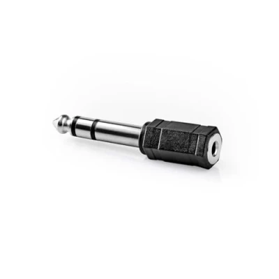 Image of 3.5mm Mono Female Jack Socket to 6.35mm 1/4 inch Stereo Male Plug Adapter