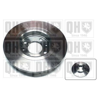 Image of 402065236R, 402065345R, 7701208252, 8200123117, 8671018195 Brake disc QUINTON HAZELL BDC5615 259mm 12mm 4 solid DACIA: SANDERO 2, RENAULT: TWINGO 2