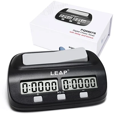 Image of LEAP Chess Clock Digital ChessTimer Professional for Board Games Timer