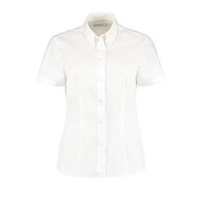 Image of Kustom Kit Women&#039;s Corporate Oxford Shirt, White (White Kk Wte ), 6