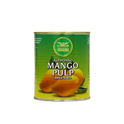 Image of Heera Alphonso Mango Pulp 850G Puree Sweet Concentrate Refreshing Drink 100% Fresh Indian Origin