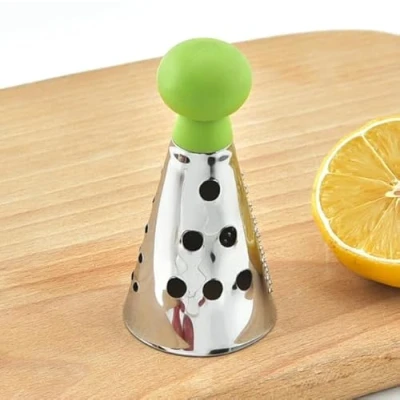 Image of Mini Grater, Stainless Steel Cheese Ginger Vegetable Spices Small Grater for Kitchen (3 sided)