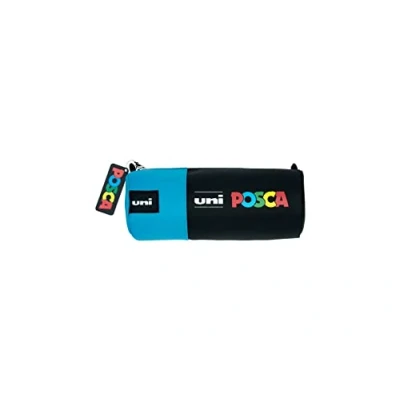 Image of Posca Blue Pencil Case, 20 x 8 cm, 50.265 cubic centimeters, Carrying art supplies