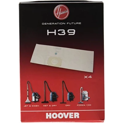 Image of Hoover 09189051 H39 Paper Bag for Vacuum Cleaner(pack of 4)
