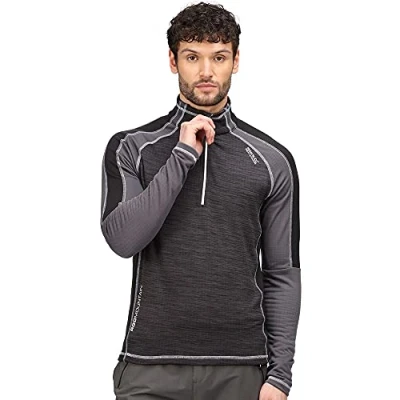 Image of Regatta Hepley Sweater Mens, Ash/Rhinoo, XL