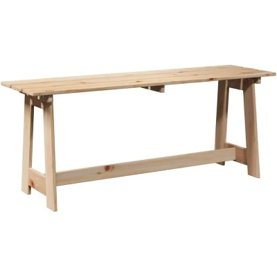 Image of vidaXL Outdoor Bench 119x35x47 cm Solid Wood Pine