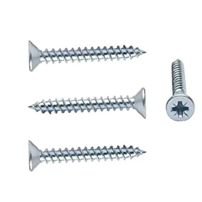Image of Merriway BH04874 (50 Pcs) Pozi Twinthread CSK Screw, BZP 6 x 3/4 (3.5 20) Pack of 50 Pieces