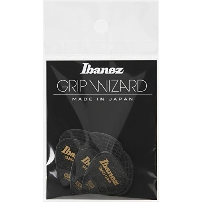 Image of Ibanez PPA16HSG Wizard Series, Sand Grip Picks 6 Pack 1.0mm (PPA16HSGBK)