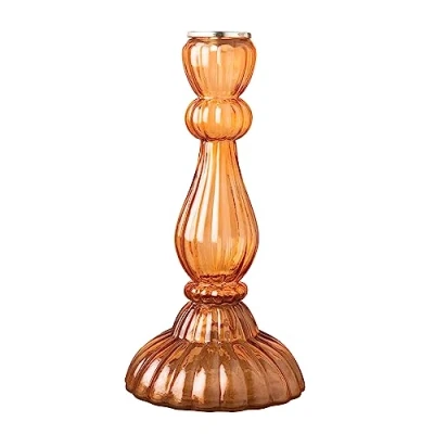 Image of CHEHOMA Pink Orange Glass Candle