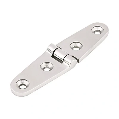 Image of Marine Grade Stainless Steel Mirror Polished Door Hinge Boat Cabin Hatch Flush Stamp Strap Replacement (103 * 27 1 PCS)
