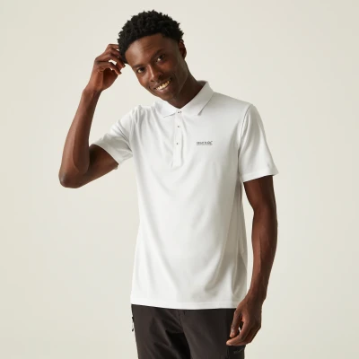 Image of Regatta Men&#039;s Quick Drying Maverick V Active Polo Shirt White, Size: L