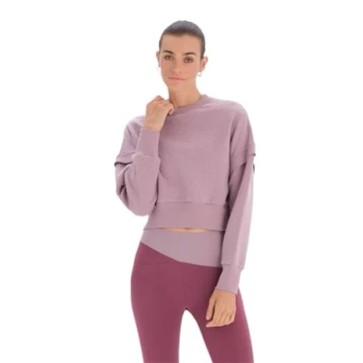 Image of Dagi Women&#039;s Long Sleeve Standing Collar Sweatshirt, Fliederfarben, S