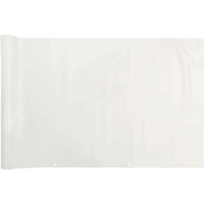 Image of vidaXL Balcony Privacy Screen White 800x120 cm PVC
