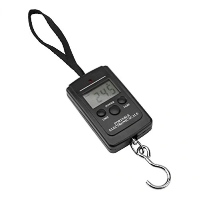 Image of Portable Handy Scale, Digital Electronic Hanging Scale 40KG Luggage Weight Measuring Tool
