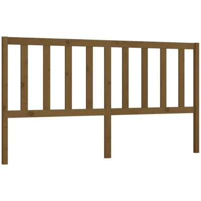Image of vidaXL Bed Headboard Honey Brown 186x4x100 cm Solid Wood Pine