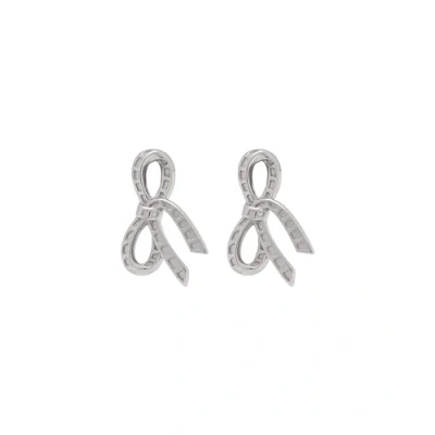 Image of Olivia Burton Women&#039;s Bow Collection Stud Earrings Sterling Silver OBJVBE34