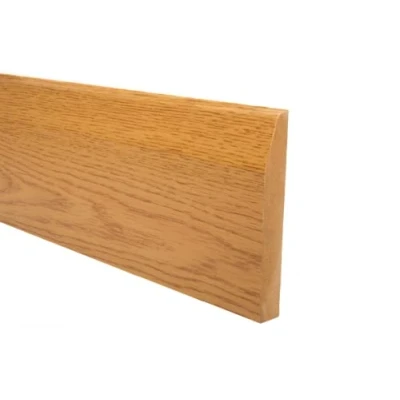 Image of Chamfered Wood Skirting Board Easy to Fit Durable and Authentic Roomline Skirtingboard 3 Colours &amp; 2 Widths 1.2m Lengths (120mm Oak)