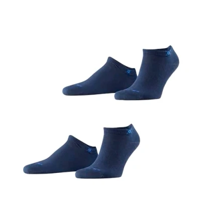 Image of 2 Pair Marine Everyday Cotton Trainer Socks Men&#039;s 6.5 11 Mens Burlington