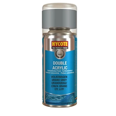 Image of Hycote Double Acrylic Aerosol Car Spray Paint, Volkswagen Urano Grey, 150 ml