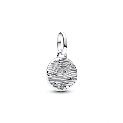 Image of Pandora Silver Engravable Mini Medallion Charm