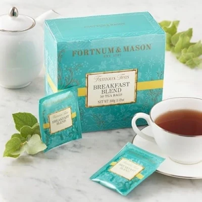 Image of Fortnum &amp; Mason British Tea Breakfast Blend 50 Bags (Jumbo Pack) English Assam