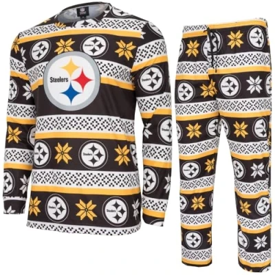 Image of FOCO NFL Winter XMAS Pyjama Set Kansas City Chiefs L