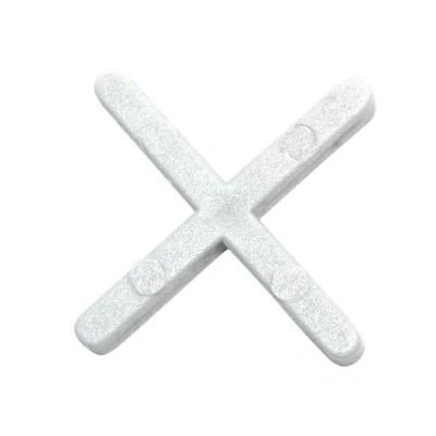 Image of RUBI TILE SPACERS for the Correct Placement of Tiles Quality Base Material 3 mm WHITE 1/8&quot; (3 MM.) (B200 U.) (Packaging may vary )