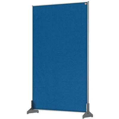 Image of Nobo Impression Pro 1.8 m Hgh Desk Divider, Felt Surface, Blue, 600 x 1000 mm, 1915508