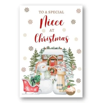 Image of Second Ave Niece Christmas Snowmen Winter Xmas Holiday Festive Greetings Card