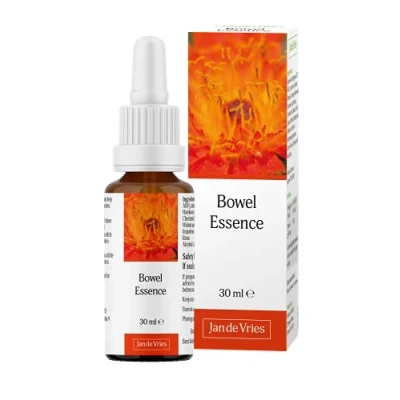 Image of Jan De Vries Bowel Essence Flower Used by People who Experience a Knotted, Churning Feeling when Nervous Contains Aspen, Chamomile &amp; Agrimony 30ml