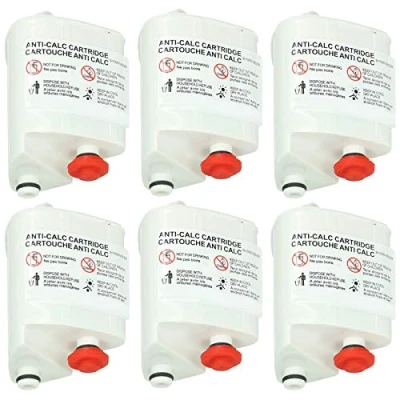 Image of SPARES2GO Anti Calc Filter Cartridges Compatible with Tefal Steam Iron (Pack of 6, Fits Fasteo, Liberty, Easy Steam)