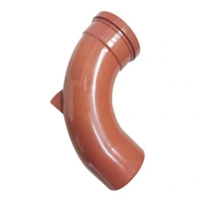 Image of Single Socket Rest Bend 110mm Underground Drainage Pipe Fittings Trap Gulley Grid Coupler