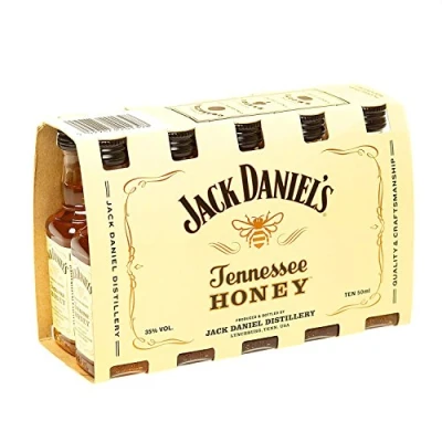 Image of Jack Daniel&#039;s Original Recipe Tennessee Honey Liqueur 5cl Miniature 10 Pack