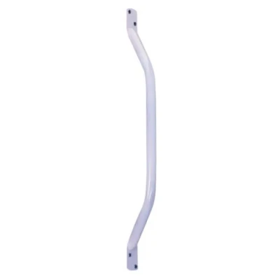 Image of Aidapt White Safety Outdoor Indoor 28&quot; (714mm) Easy Grip Coated Steel Grab Bar Rail Support Aid