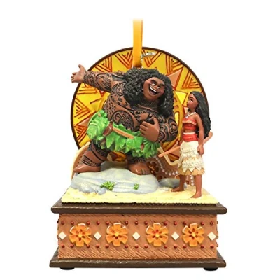 Image of Disney Moana and Maui Singing Living Magic Sketchbook Ornament