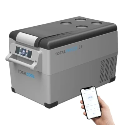 Image of Totalfreeze Portable Fridge Freezer 12V 24V Volt Outdoor Van App Contolled Dual Zone Car Refrigerator Fishing Compressor Cool Box Electric Camping Cooler 35 Litre